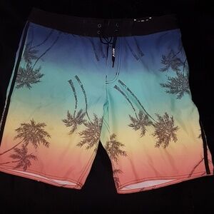 Tropical swimming trunks